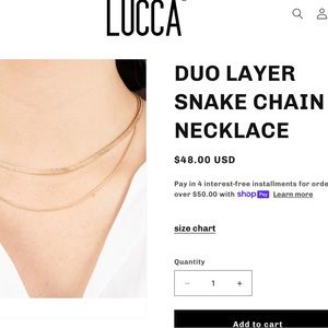 NEW saale ! Lucca Couture double layer necklace